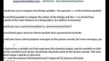 How to compare 2 string variables java interview questions interviewdot