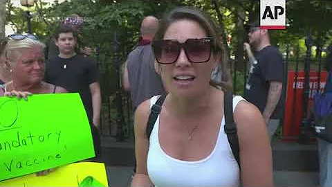 NYC teachers protest vaccine mandate