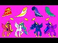 Paper Dolls Dress up MLP Making colorful dresses and hairstyles Handmade Quiet Book