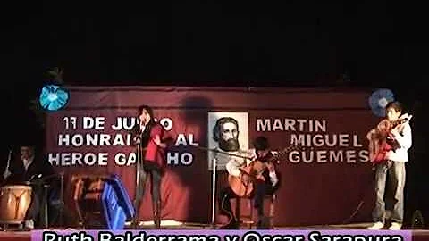 Ruth Balderrama y Oscar Sarapura, homenaje al hroe...