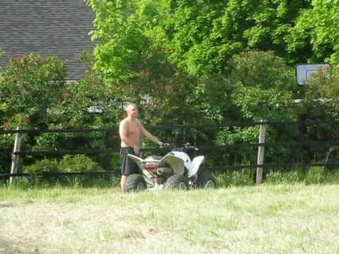 NAKED 4 wheeling. L M F A O !!! - YouTube