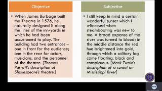 HM 101 (Fall 2020) Lecture 25 Descriptive Writing