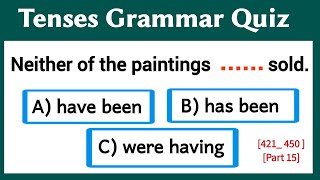 30 Mixed Tenses GRAMMAR Quiz!!! | English Grammar Quiz| English Quizzes| #part15