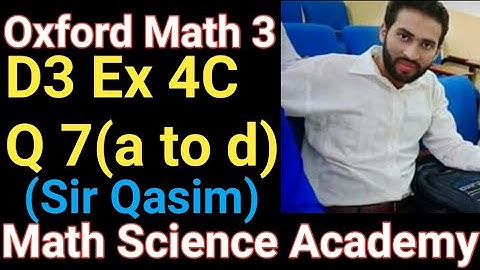 D3 Ex 4C Q7(a-d) in urdu|Oxford math 3 7th Edition Ex 4C Q7|Standard form|Math|Olevel math D3|Qasim