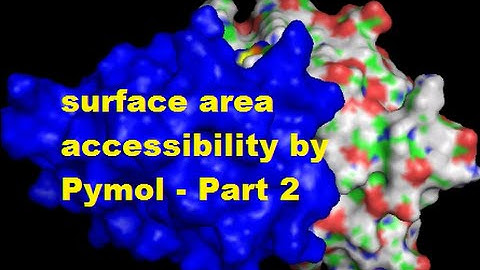surface area accessibility by Pymol - Part 2