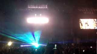 Swedish House Mafia: Masquerade Motel. One Last Tour in Los Angeles. Song Florence/TemperTrap remix.