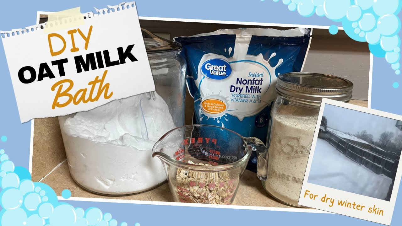 Dry, Itchy Skin? Try This! Easy DIY Oat Milk Bath 3 Ingredients YouTube