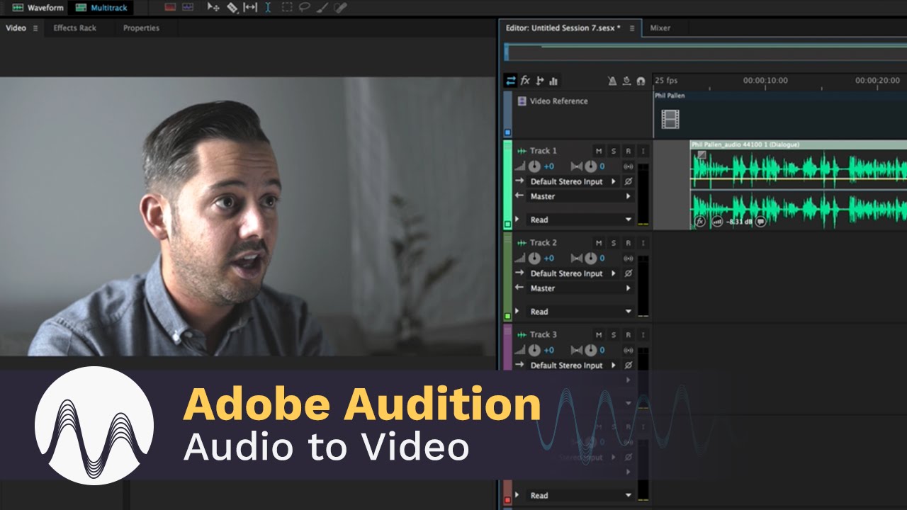 Edit Audio to Video in Adobe Audition CC - YouTube