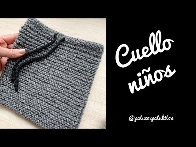 Excavación Ser matar Cuello para niño de 2 años ( podrás tejer para cualquier edad) - YouTube