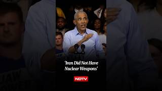 US Iran War | Obama Targets Trump Over Iran War, Says 'Iran Did Not Have Nuclear Weapons'