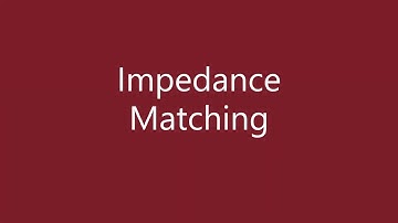 Impedance matching, transfering maximum power from source to load.