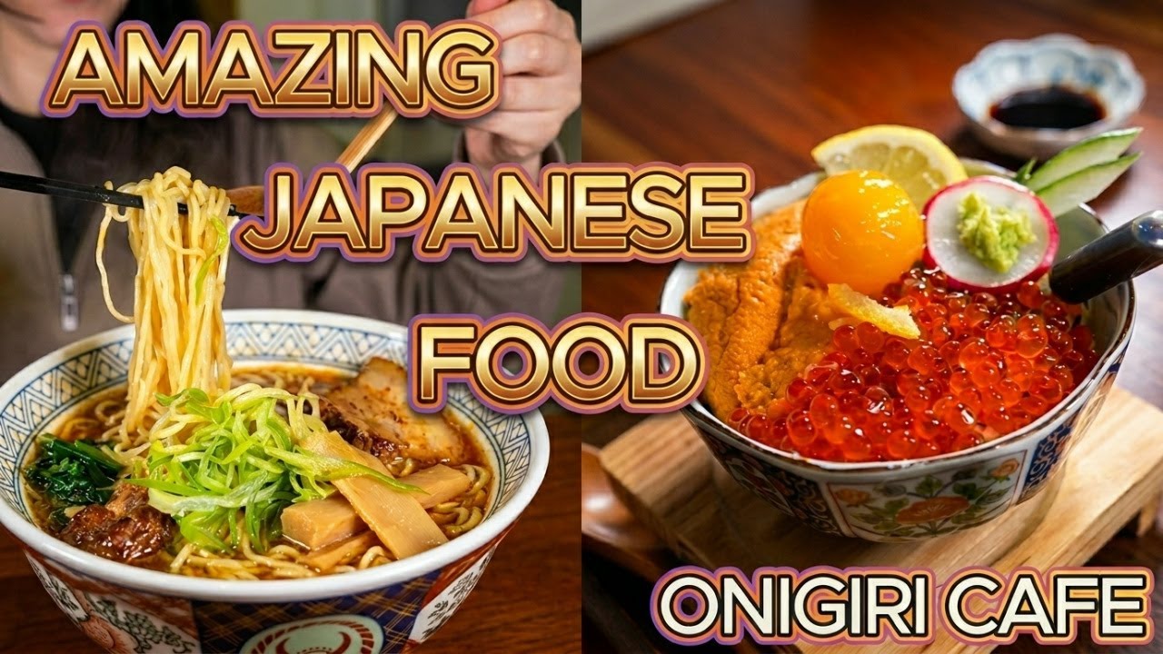 Amazing Japanese Takenaka Onigiri Cafe with Delicious Uni Ramen