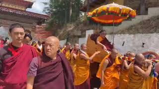 His Holiness Kyabgon Sakya Gongma Trichen Rinpoche visits Lhodrak Kharchu Monastery in Bumthang