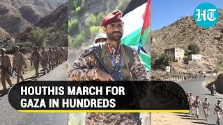Yemen's Houthi Fighters March For Palestine & Gaza Amid Attacks On Israel & U.S. Targets | Watch