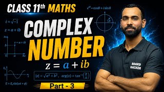 Class 11th Maths | Complex Number | Conjugate | Modulus &amp; Argument | Part 3