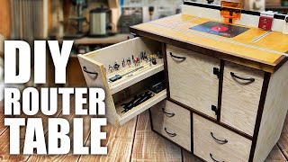 Router Table Cabinet Build with Storage and Organization