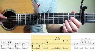 Video thumbnail of "Charlie Puth - Attention -  Fingerstyle Guitar Tutorial (lesson) by Mattias Krantz"