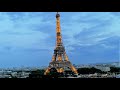 Paris Eiffel Tower Sparkling Lights | ASMR Soothing Wind Sounds for Relaxation & Sleeping