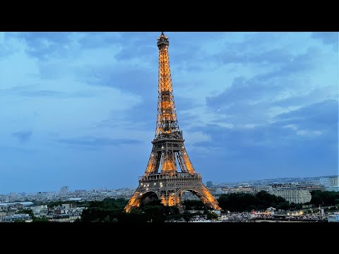 Видео: Paris Eiffel Tower Sparkling Lights | ASMR Soothing Wind Sounds for Relaxation & Sleeping