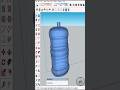 water bottle in #sketchup #sketchup3d #viral #ytshorts #3dmodeling