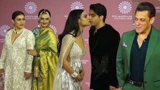 Kajol Daughter Nysa ,SRK Family Aryan, Salman At Nita Ambani Launch By The Great Indian Music Event