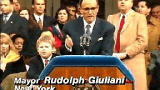 Rudy Giuliani Inauguration Upstaged by Son Andrew’s Antics [1994]