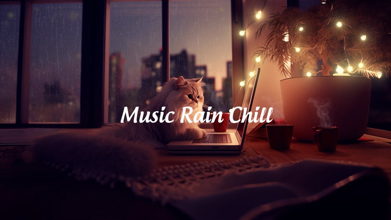[Deep Sleep] MUSIC ANXIETY RELIEF + SOOTHING RAIN SOUNDS - Music to Calm Cats 🐱🎆