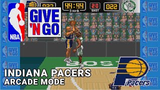 Indiana Pacers Arcade Mode Playthrough - NBA Give n Go [SNES][HD]