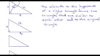 Similar Right Triangles