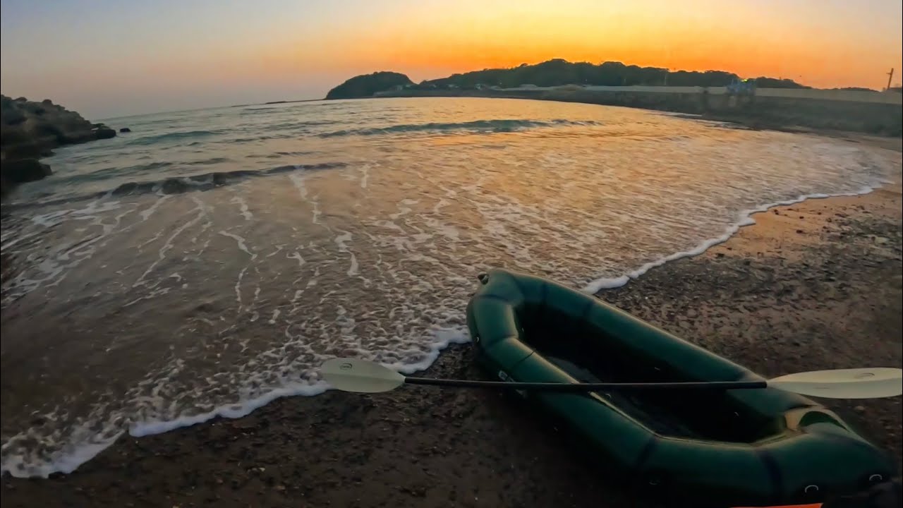 電車に乗って釣りキャンプしてみたよ！