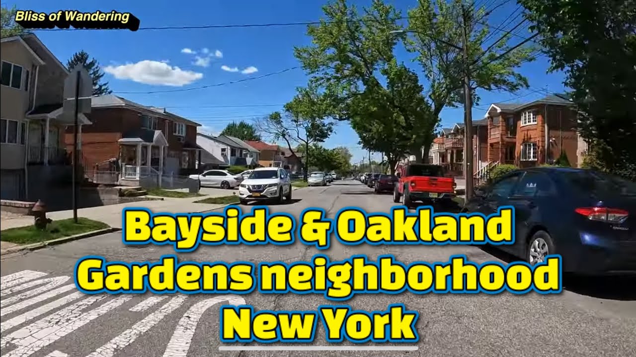 Oakland Garden to Bayside Neighborhood New York City, Bike Tour YouTube