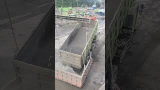 Dumping cargo into the bucket