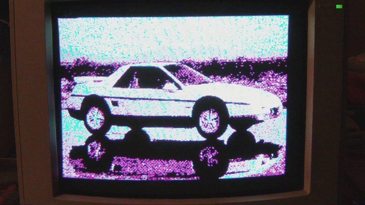 CGAView and real CGA CRT monitor