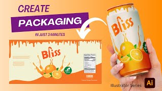 How to create A Product Packaging design in illustrator in 2023 | Step by Step process.