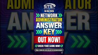 STS Network Administrator Answer Key Out! 2026#shorts