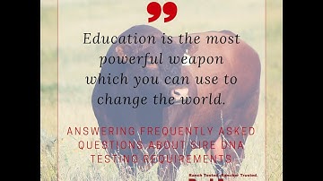 Sire DNA Testing Requirements