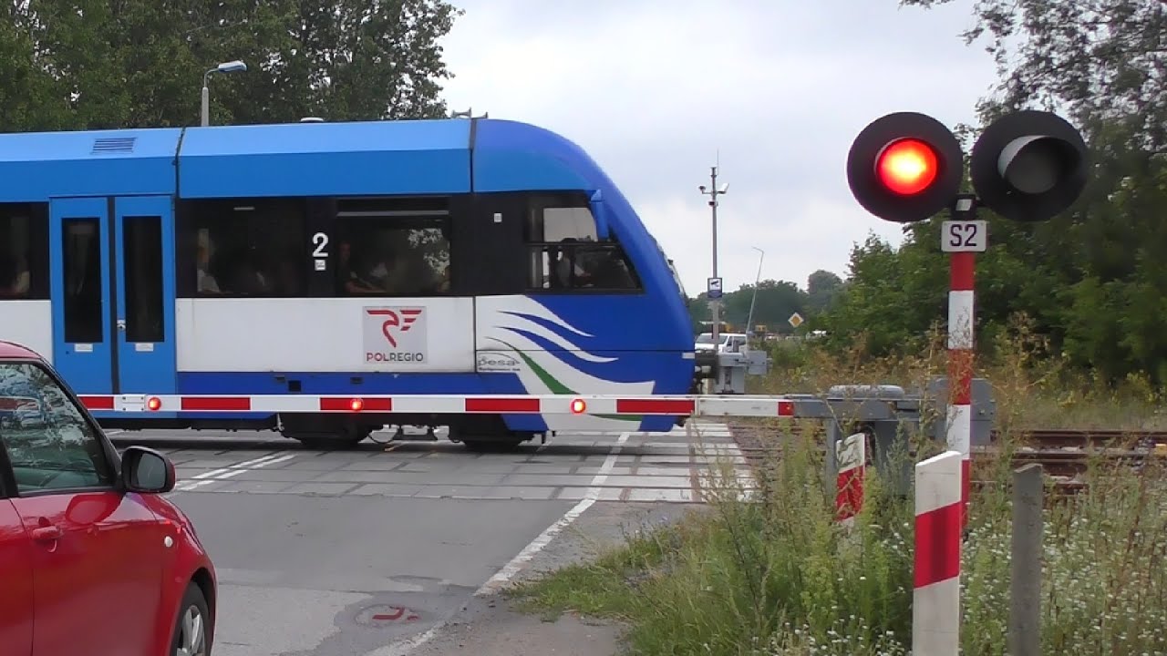 Przejazd kolejowy Śniadowo ul. Szosowa | Railroad Crossing in Poland