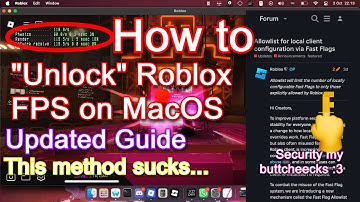 (READ DESCRIPTION) How to "Unlock" Roblox FPS on MacOS (New Method)(This method sucks but ye)