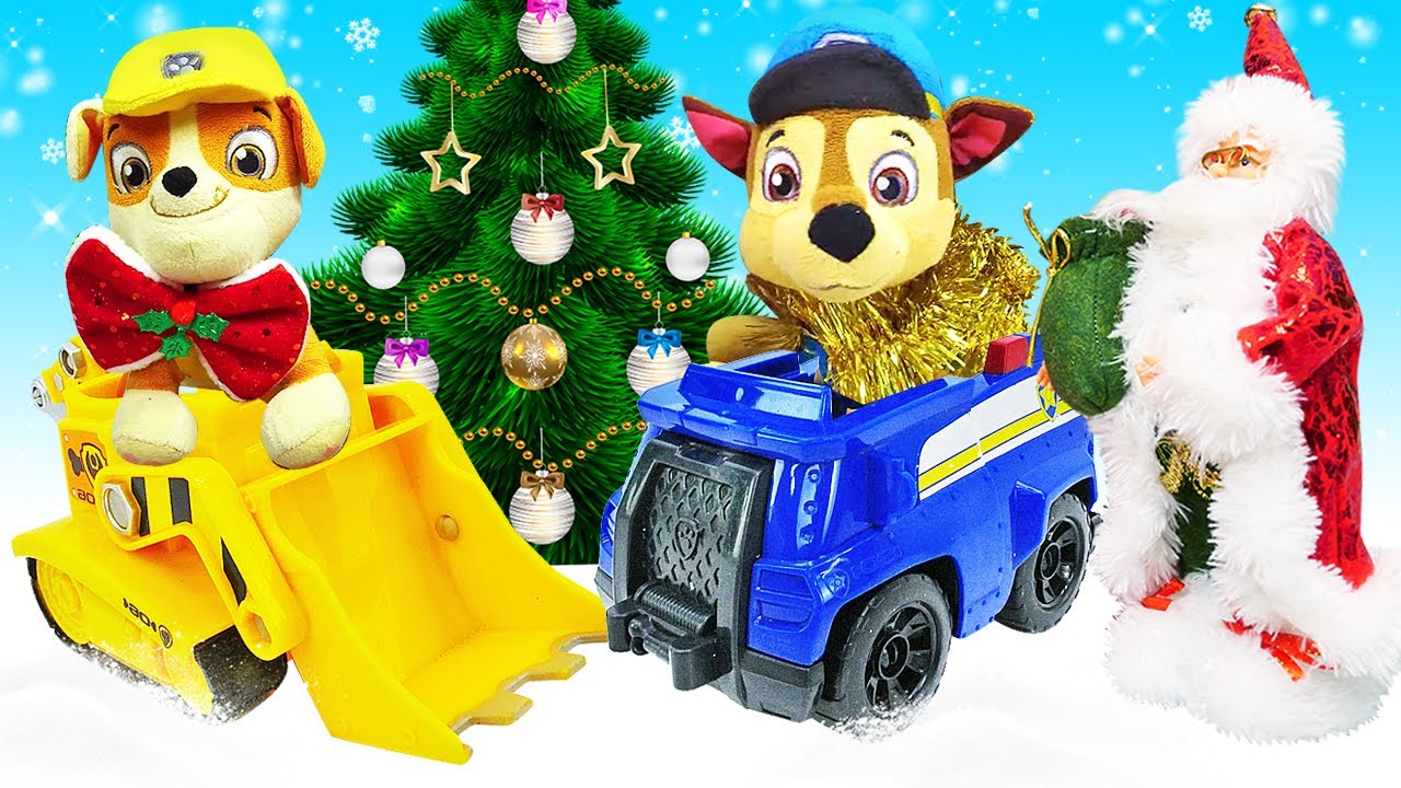 ¡Los Paw Patrol esperan los regalos de la Navidad! Videos de La