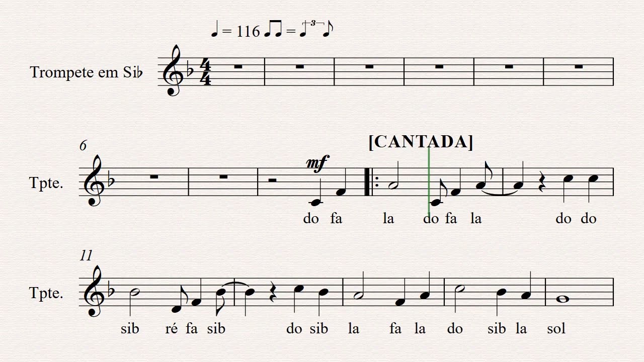 SOBRE AS ONDAS DO MAR | 467 Harpa Cristã [ Partitura de Trompete COM NOTAS  ] 👇PARTITURA PDF👇