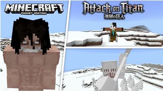 Minecraft pe Attack on Titan addon! MCPE Attack on Titan Mod! screenshot 3