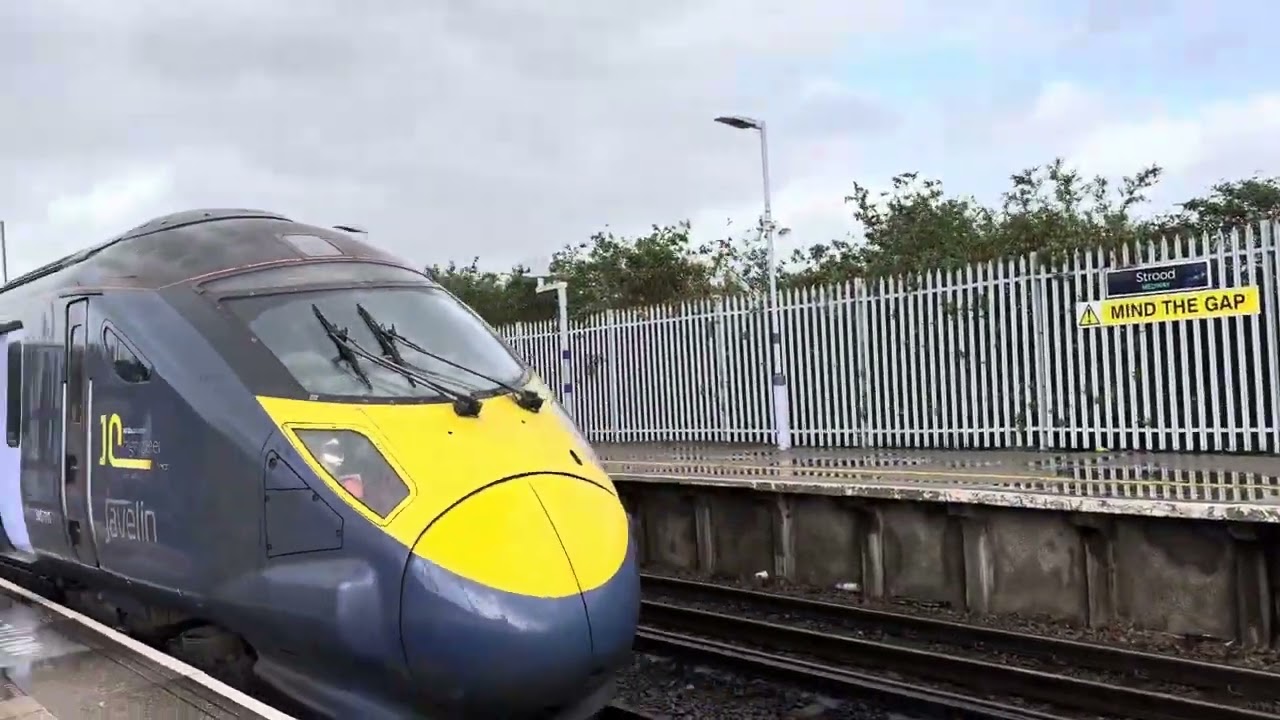 Strood railway station with class 395 EMU departing