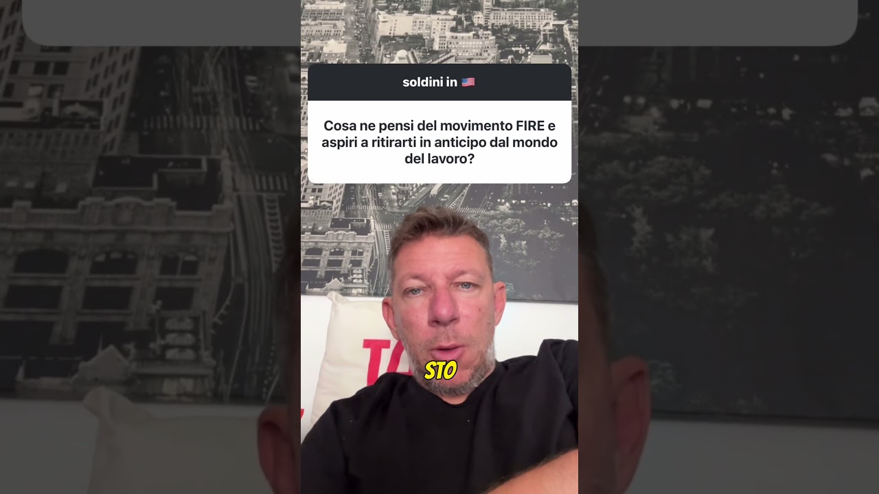 Cosa ne pensi del early retirement? In pensione presto 