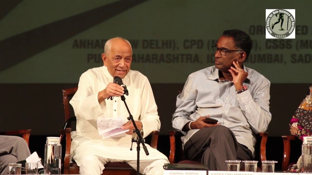 India Unites Convention on Non Violence and Harmony Admiral L Ramdas