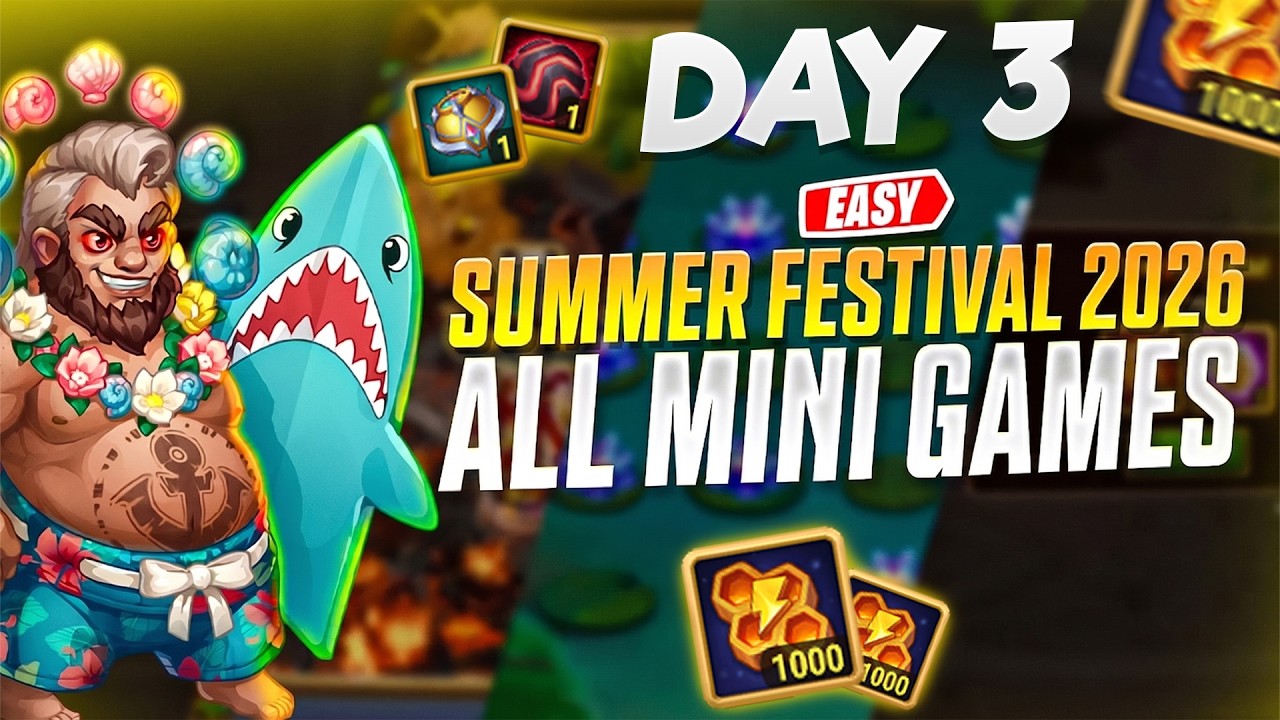Hero Wars Summer Festival 2026 Mini Games Day 3 | FREE Coins