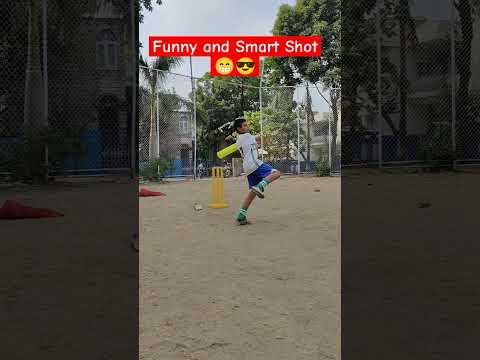 10 Yrs Kid Playing Funny 🤣 and Smart Cricket Shots 🏏😎 #cricket #cricketlover #sports #funny #smart