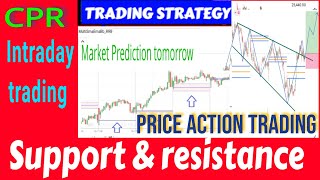 (CPR) PIVOT POINT TRADING STRATEGY &amp;  MARKET Prediction TOMORROW 