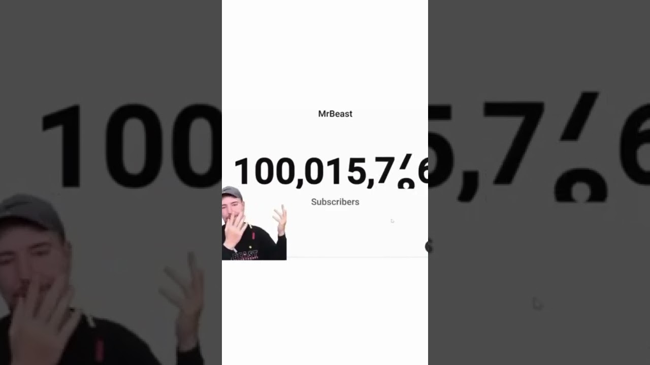 MrBeast Is Now The 5th Ever YouTube Channel To Get To 100 Million Subscribers #shorts