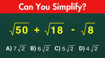 Square root of 50 + Square root of 18 - Square root of 8 = ❓️Basic Algebra!