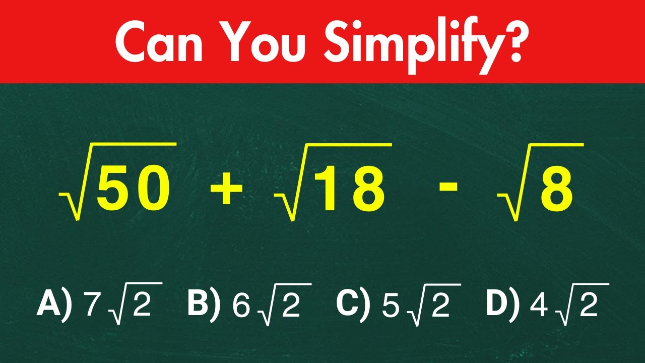 Square Root Of 50 Square Root Of 18 Square Root Of 8 Basic square-root-of-50-square-root-of-18-square-root-of-8-basic